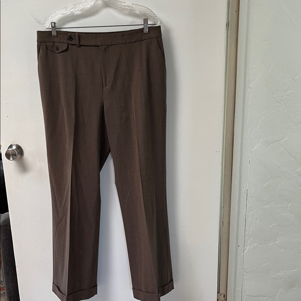 Ralph Lauren Brown Wool Blend Trousers